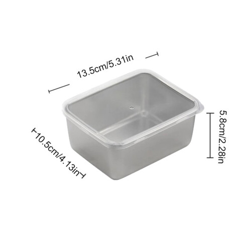 Stainless Steel Square Baking Tray 20cm Thickened 1