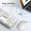 Set composto da tastiera e mouse wireless – Dimensioni standard, 2,4 GHz 2