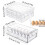 Stackable Refrigerator Organizer Bins with Egg Tray 2