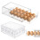 Stackable Refrigerator Organizer Bins with Egg Tray 3