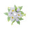 Påskeegglysestake med blomsterdesign 2