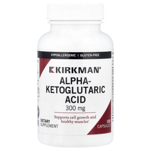 Kirkman Labs, Αλόη Κετογλουταρική Οξύ, 300 mg, 100 Capsules