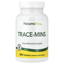 NaturesPlus, Trace-Mins, Komplex minerálních látek, 180 Tabletů