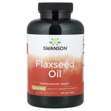Swanson, Leinsamenöl, 1 g, 200 Softgels