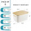 Plastförvaringsbehållare med bambulock 4-pack 11,9x7,7x6,3 3
