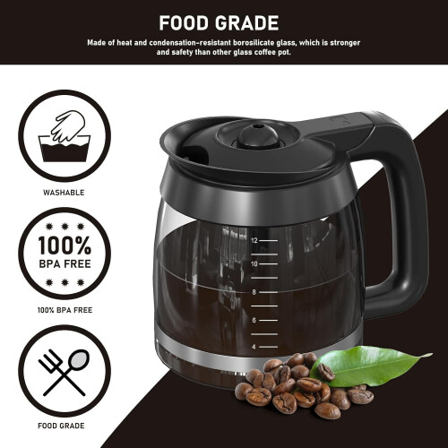 Carafe en verre de remplacement CE251 pour cafetière Ninja 2