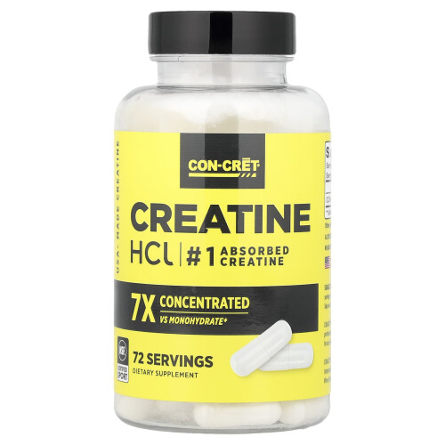 Con-Cret Creatine HCl, 750 mg, 72 Kapseln