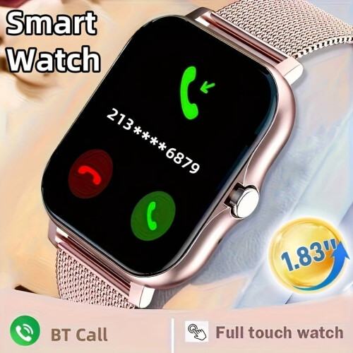 Smartwatch con notifiche di chiamate/messaggi, quadrante personalizzabile, ampio display e contapassi – Compatibile con iOS/Android 1