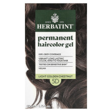 Herbatint Permanent Hårfärg Gel, 5D Ljus Guldgul, 5.75 fl oz (170 ml)