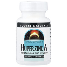Source Naturals, Huperzine A, 200 mcg, 120 Tablets