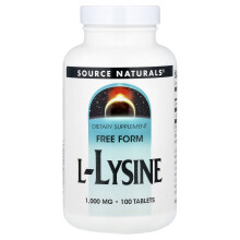 Source Naturals, L-Lizin, 1,000 mg, 100 Tabletta