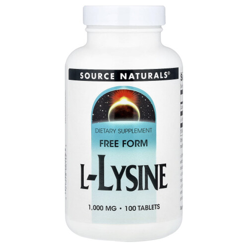Source Naturals, L-Lysin, 1.000 mg, 100 Tabletter