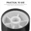 ibasenice 2Pcs Switch Knob Black Plastic Light Control Knob for Brightness Adjustment in Office Use 2