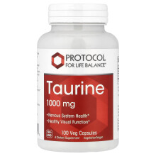 Protocol for Life Balance, Taurin, 1 000 mg, 100 Veg kapszula