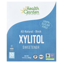 Health Garden, Zucchero Naturale di Xilite di Betulla, 50 Pacchetti, 0.21 oz (6 g) Ogni