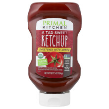 Primal Kitchen, A Tad Sweet Ketchup, Slazený Medem, 1 lb 2,5 oz (524 g)