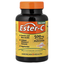 American Health, Ester-C with Citrus Bioflavonoidit, 500 mg, 120 Kasvissyöjä Pillereitä