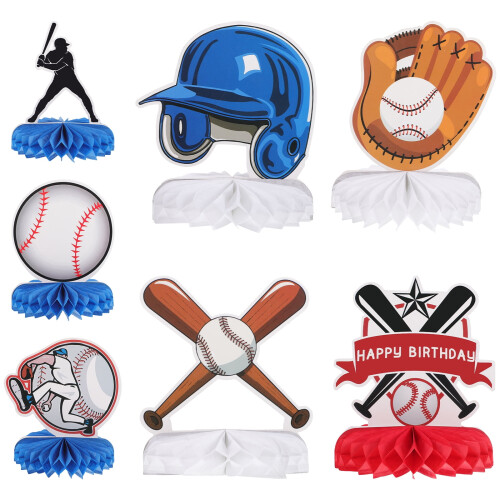 Baseball-Waben-Deko-Set – 2er-Pack 2
