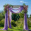 Lavendel Lilla Transparent Polyester Bryllupsbue Drapering2 2