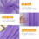 Lavendel Lilla Transparent Polyester Bryllupsbue Drapering2 3