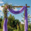 Lavendel Lilla Transparent Polyester Bryllupsbue Drapering2 4
