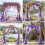 Lavendel Lilla Transparent Polyester Bryllupsbue Drapering2 5
