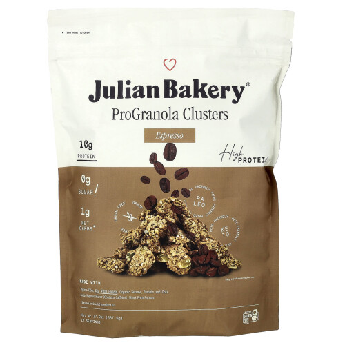 Julian Bakery, Pro Γρανόλα, Εσπρέσο Κλάστερ, 17.9 oz (507.5 g)