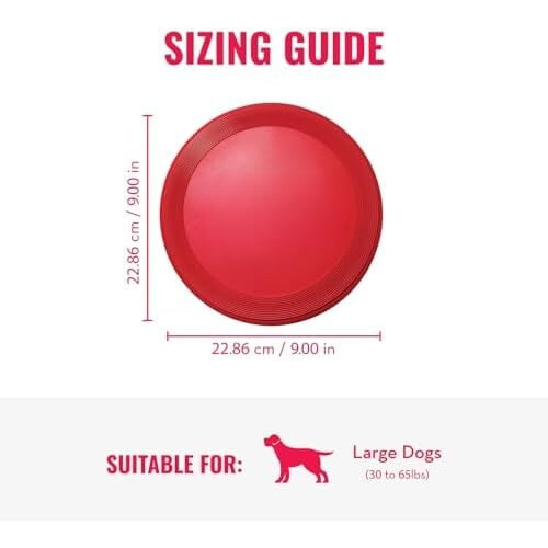 Disco voador de borracha natural para cães de porte médio/grande. 1