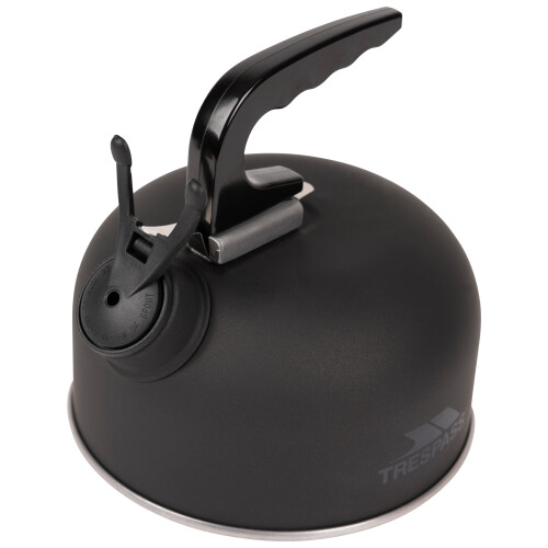 Trespass (EACH, Matt Black) Trespass Camping Aluminium Kettle - Boil 1