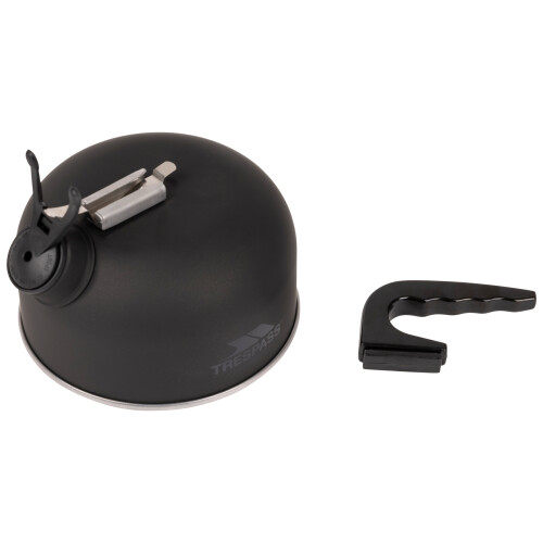 Trespass (EACH, Matt Black) Trespass Camping Aluminium Kettle - Boil 2