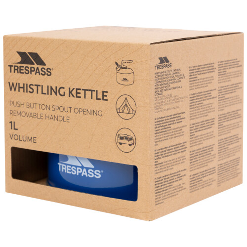 Trespass (EACH, Blue) Trespass Camping Aluminium Kettle - Boil 1