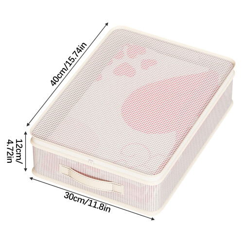 Sac de rangement transparent sous le lit avec poignée (1 pièce) 2