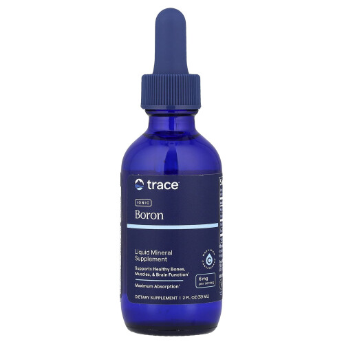 Trace Minerals Æ, Bor Ionic, 6 mg, 2 fl oz (59 ml)