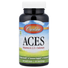 Carlson, ACES, Βιταμίνες A, C, E + Σελήνιο, 50 Μυρωδικά