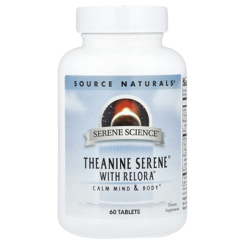 Source Naturals, Serene Science, Theanine Serene com Relora, 60 Comprimidos