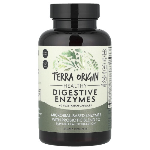 Terra Origin, Digestive Enzymes, 60 Capsules