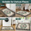 Washable Boho Vintage Area Rug 2x3 ft Non-Slip Rubber Back 7