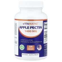 Vitamatic, Pectina di Mele, 120 Capsule Vegetali (700 mg per Capsula)