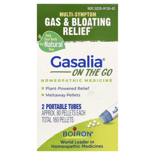 Boiron, Gasalia On The Go, 2 Μοβίλια Τάπες, 80 Πελέτες Κάθε
