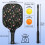 Σετ κουπιών Pickleball με κουπιά από fiberglass σε σχέδια λουλουδιών, 2 μπάλες και τσάντα – 4