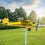 3D-Kinetik-Windspinner in Flugzeugform, J3-Stil, Metall, 1-teilig 6