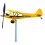 3D-Kinetik-Windspinner in Flugzeugform, J3-Stil, Metall, 1-teilig 8