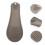 Heat Resistant Spoon Holder for Pot Silicone Grey 1Pc 4