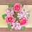 Magenta Rose Wreath with Hydrangea, Artificial Floral 5