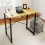Mesa de computador de 79 cm (31 polegadas), mesa de escrita moderna, mesa de escritório industrial, mesa de escritório para espaços pequenos, mesa 5