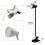 Lampada da comodino con clip a collo d'oca flessibile 2
