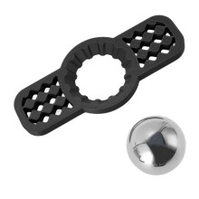 Edelstahl Kaffee Kühler Ball 38mm Wiederverwendbar Schwarz mit abnehmbarer Halterung