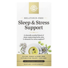 Solgar, Alvás & Stress Támogatás, 60 növényi kapszula