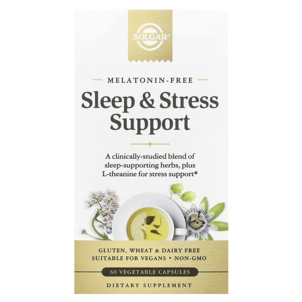 Photos - Vitamins & Minerals SOLGAR , Sleep & Stress Support, 60 Vegetable Capsules 