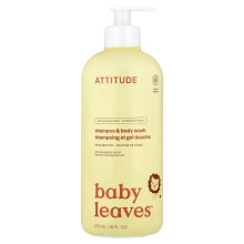 ATTITUDE, Baby Leaves Science, Szampon i mydło do ciała, Nektar gruszki, 16 fl oz (473 ml)